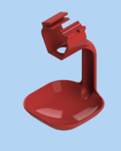 DRIP CUP,SM 1-ARM RED,FOR 22X22MM PIPE